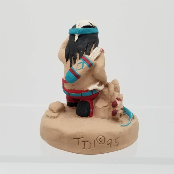 Vintage Handcrafted Clay Native American - Picture 3 of 7